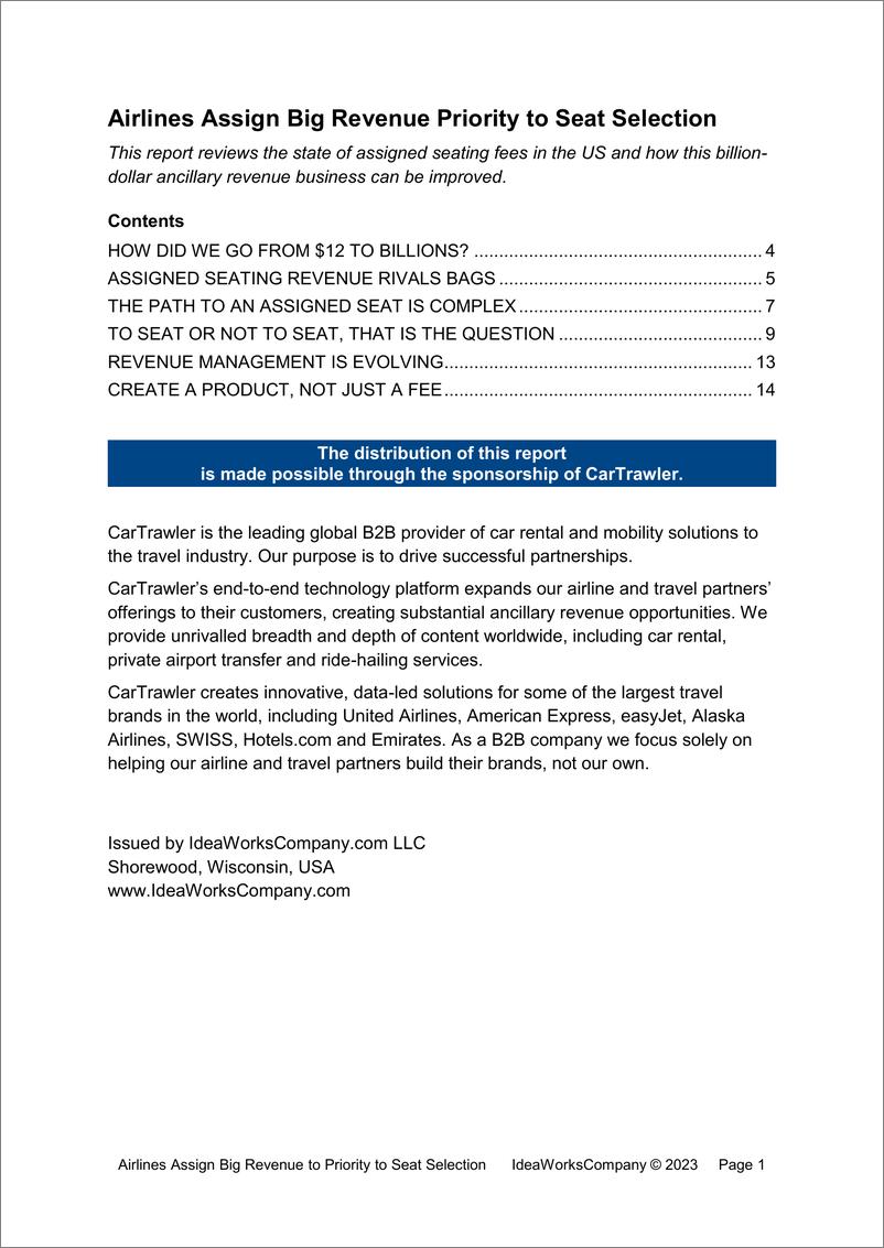 《IWC咨询公司-航空公司将巨额收入优先用于座位选择（英）-2023-17页》 - 第3页预览图