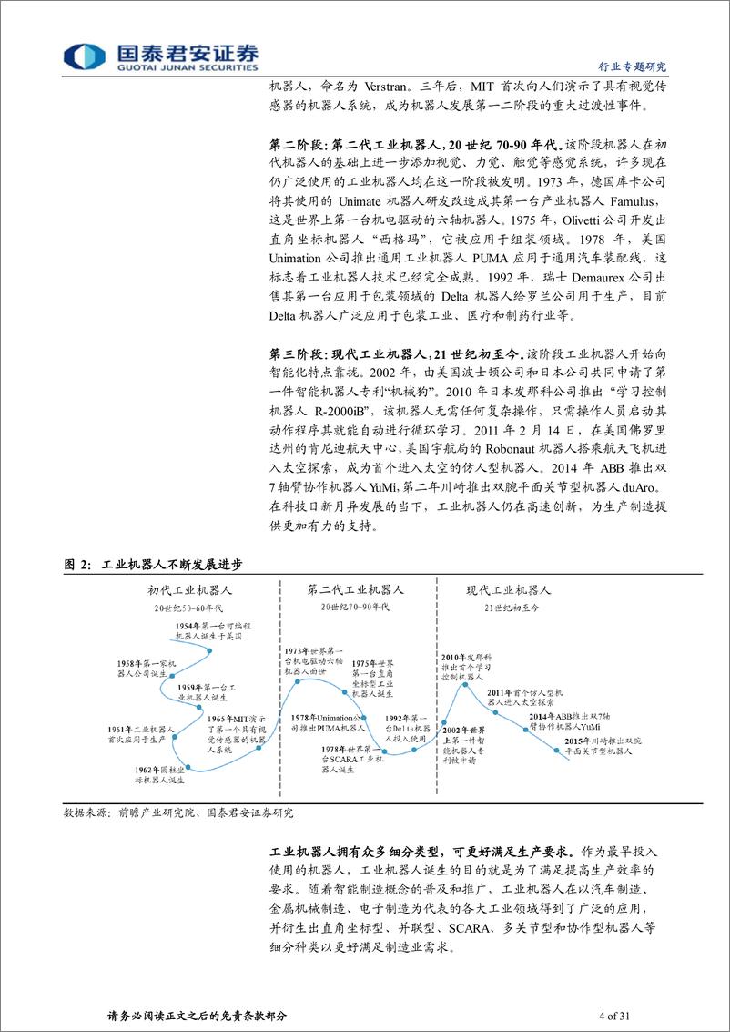 《机器人行业专题研究：机器人应用加速推广，科创板企业引领产业链发展-20230313-国泰君安-31页》 - 第5页预览图