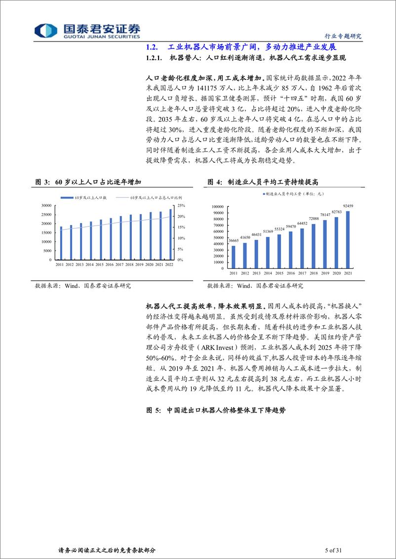 《机器人行业专题研究：机器人应用加速推广，科创板企业引领产业链发展-20230313-国泰君安-31页》 - 第6页预览图