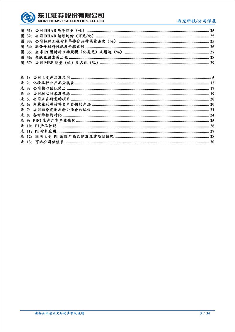 《鼎龙科技(603004)染发剂原料领军企业，特种材料助力成长-240517-东北证券-34页》 - 第3页预览图