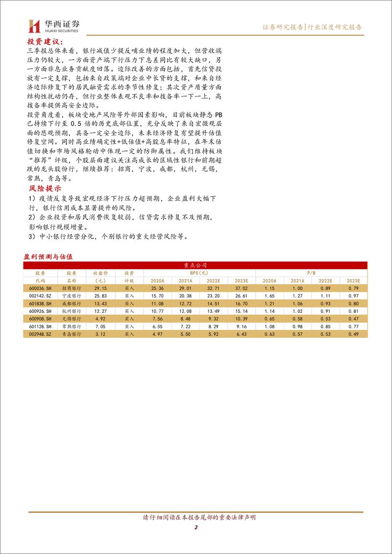 《银行行业22Q3业绩综述：营收动能走弱，减值贡献业绩增速回升-20221109-华西证券-20页》 - 第3页预览图