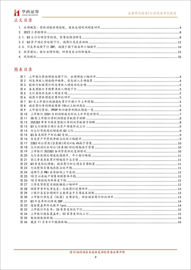 《银行行业22Q3业绩综述：营收动能走弱，减值贡献业绩增速回升-20221109-华西证券-20页》 - 第4页预览图