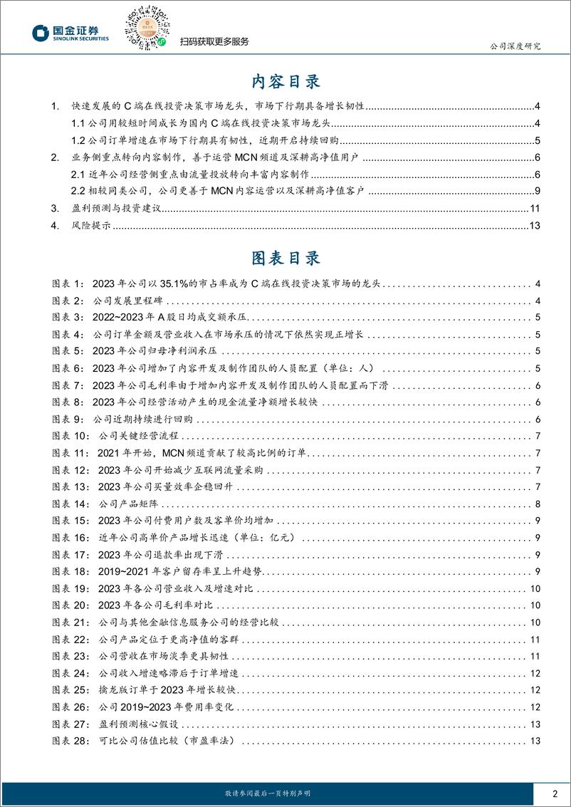 《九方财富(09636.HK)在线投资决策龙头，由流量运营向内容运营转型-240529-国金证券-17页》 - 第2页预览图