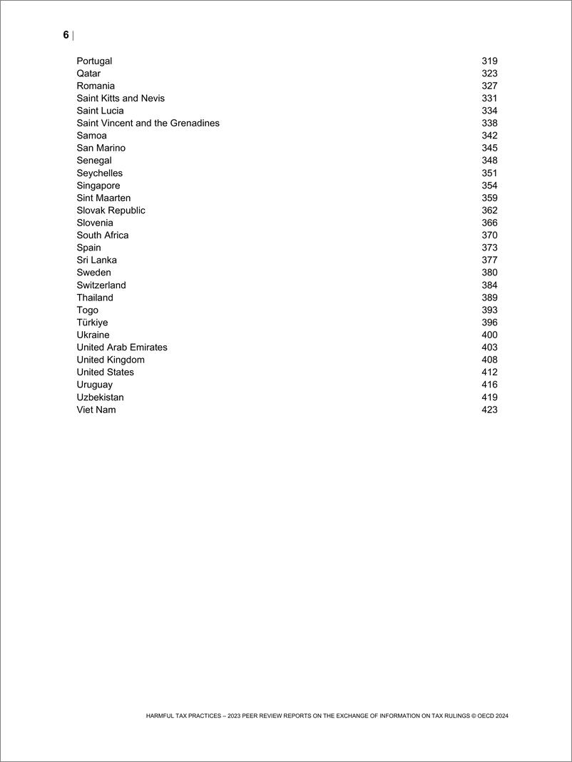 《有害税收惯例——2023年税收裁决信息交换同行审查报告（英）-429页》 - 第8页预览图