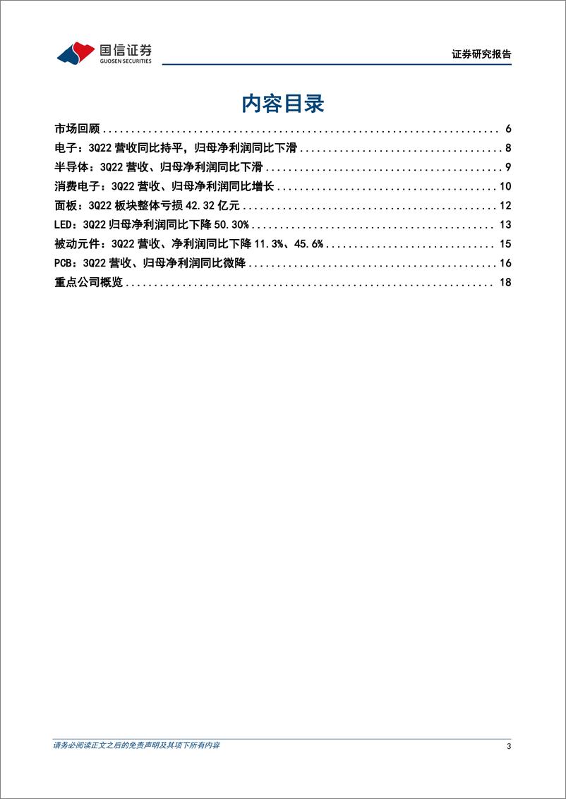 《电子行业2022三季报业绩综述：消费电子景气度筑底回升，悲观情绪有所回暖-20221112-国信证券-21页》 - 第4页预览图