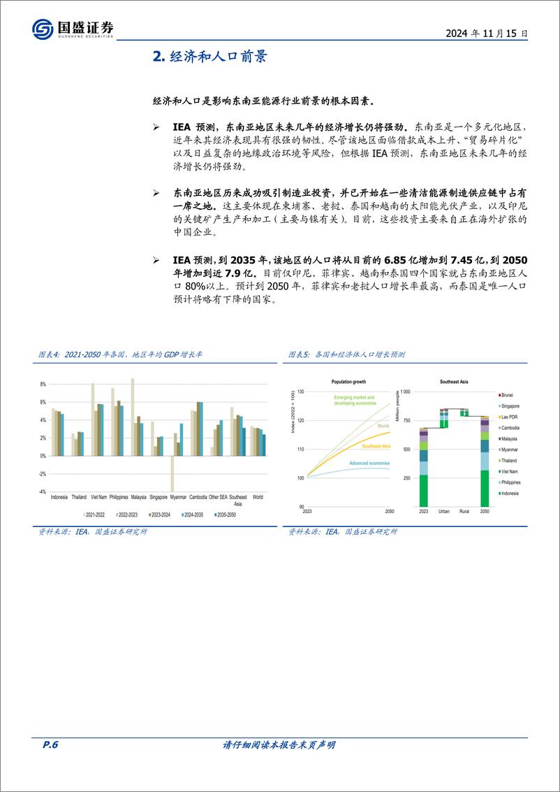 煤炭开采行业研究简报：一文读懂IEA《2024年东南亚能源展望》-241115-国盛证券-12页 - 第6页预览图