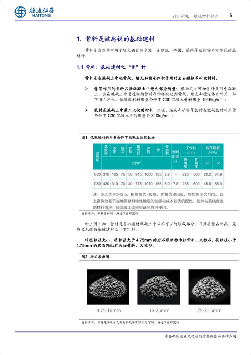 《建筑材料行业专题报告：骨料：盈利稳定性强的万亿市场》 - 第5页预览图