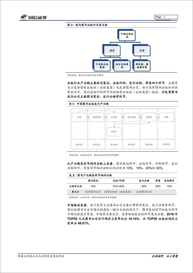 《平面媒体行业：大众图书行业专题之同业对比，文化消费必需品，积极关注大众图书龙头投资机会-20190801-国信证券-30页》 - 第8页预览图