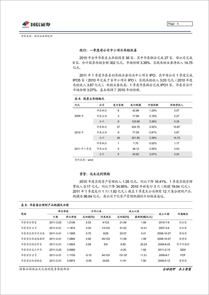 《华泰证券（国信证券）-年报点评-年报点评：经纪市场份额和佣金率双降-110418》 - 第4页预览图