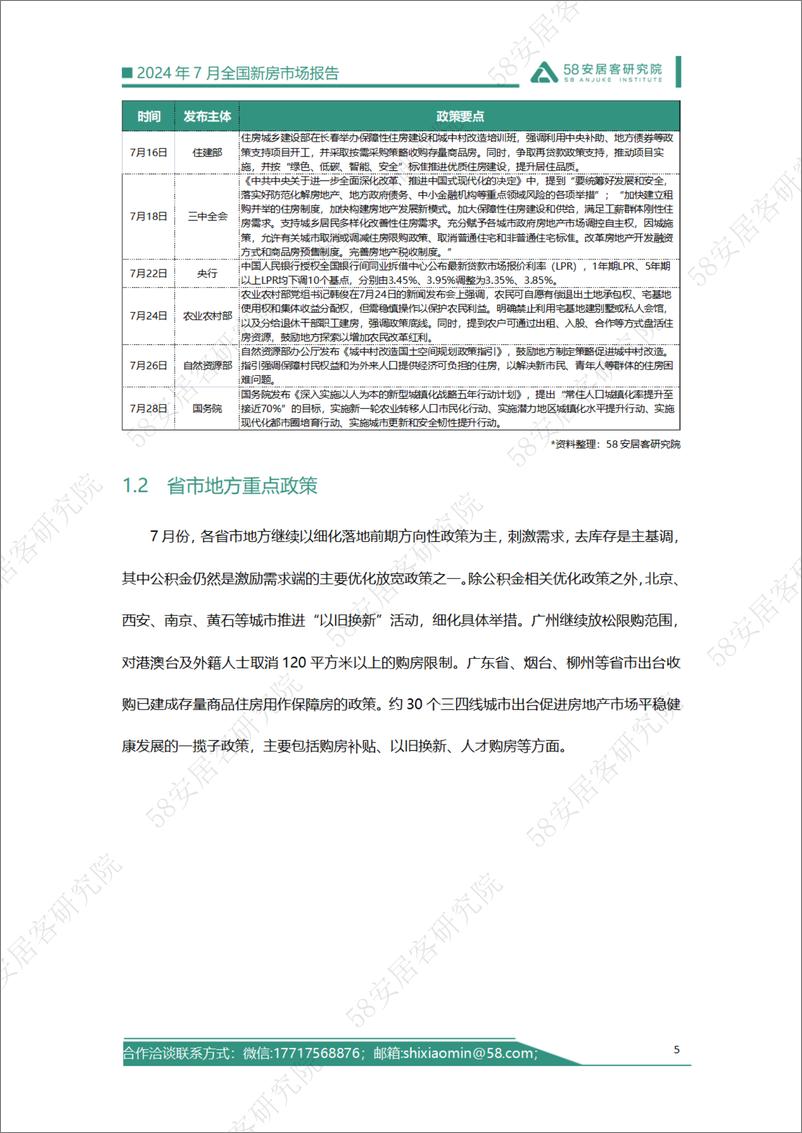 《2024年7月全国新房市场报告-58安居客-2024-19页》 - 第5页预览图