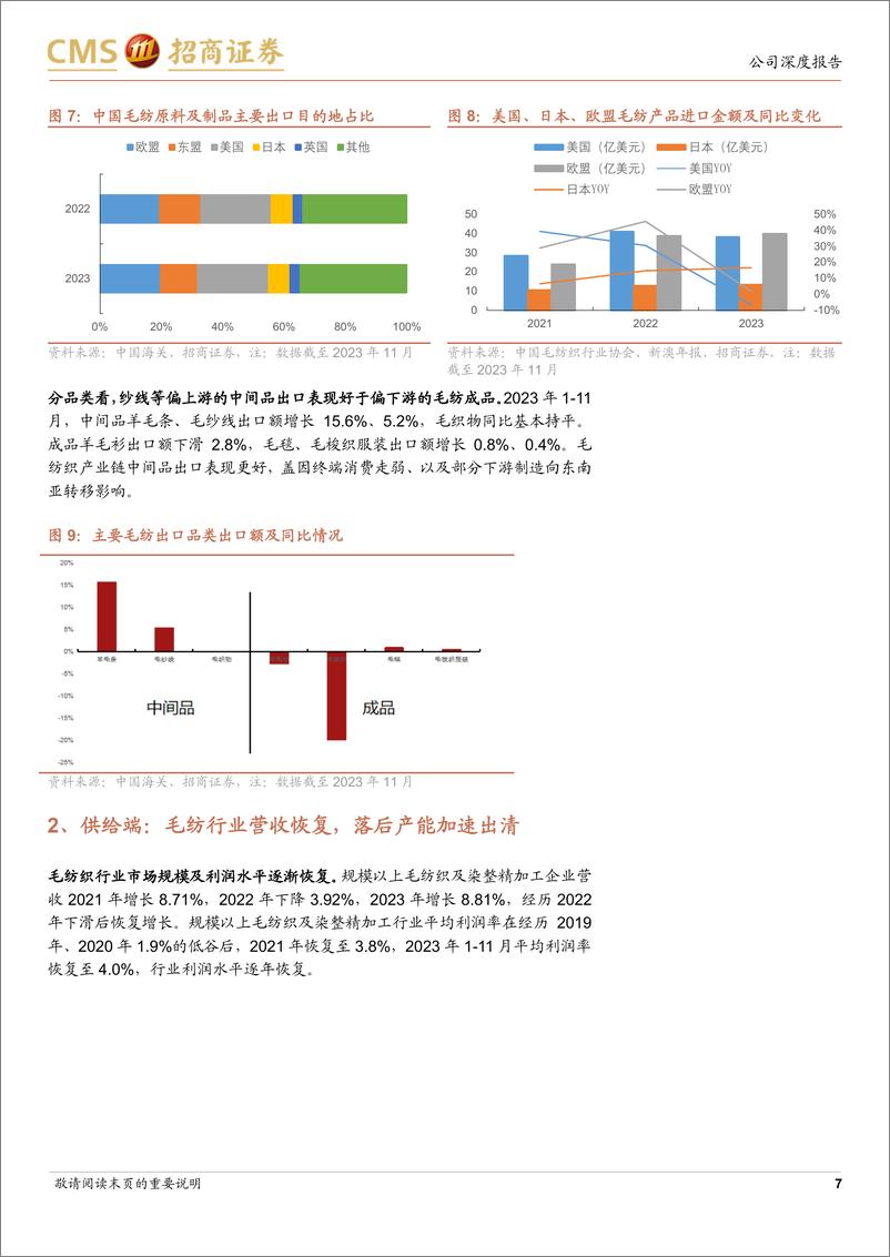 《新澳股份(603889)毛纺龙头扩产能拓品类，全球布局抢占市场-240709-招商证券-21页》 - 第7页预览图