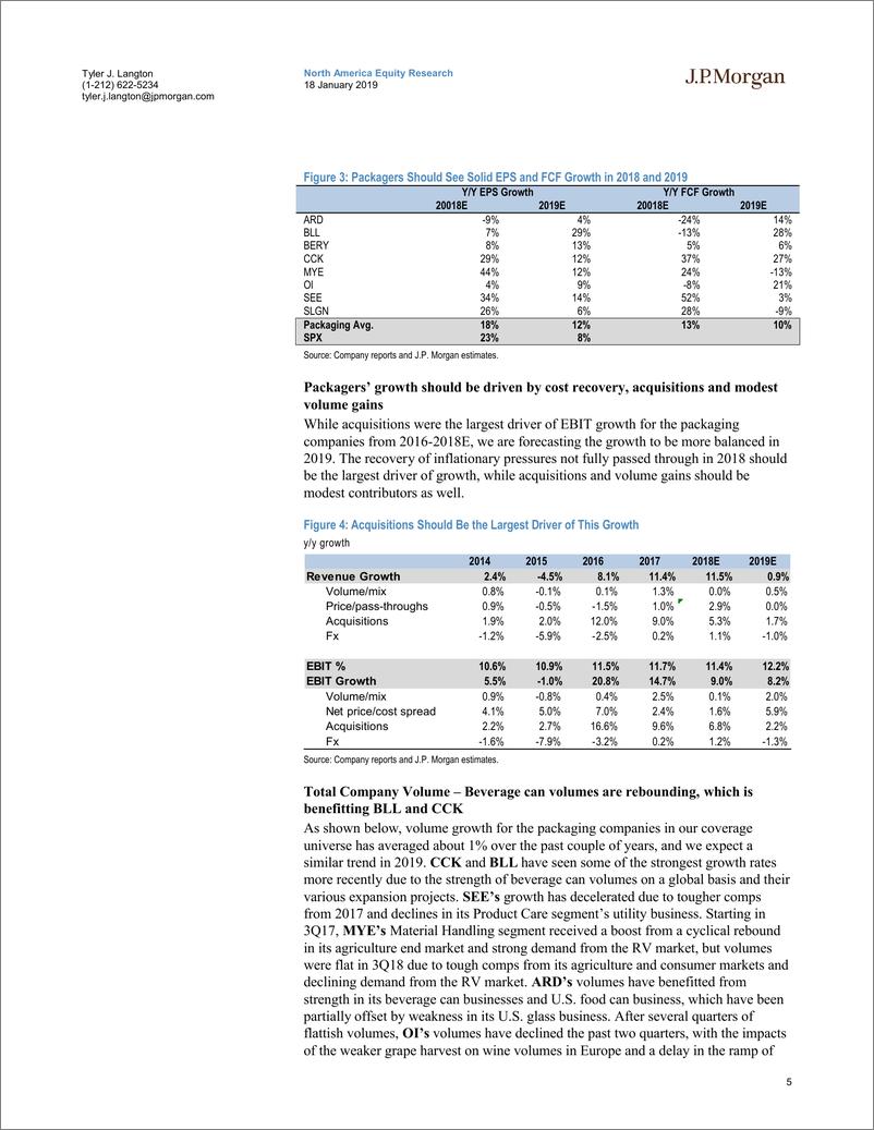 《J.P. 摩根-美股-包装行业-包装业：预计2019年经济增长将有所改善-2019.1.18-51页》 - 第6页预览图