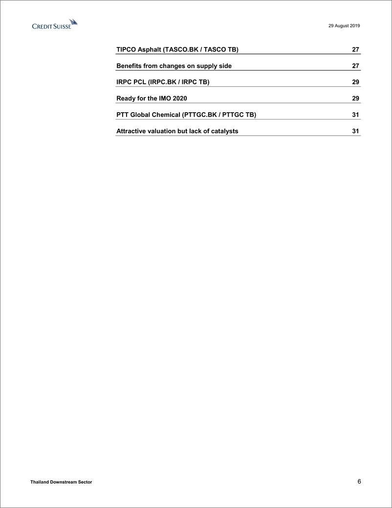 《瑞信-亚太地区-石油与天然气行业-泰国下游产业：IMO 2020时代的炼油赢家-2019.8.29-38页》 - 第7页预览图
