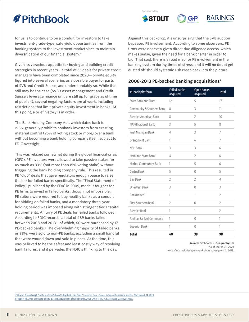 《PitchBook-2023年一季度美国PE细分（英）-2023》 - 第6页预览图