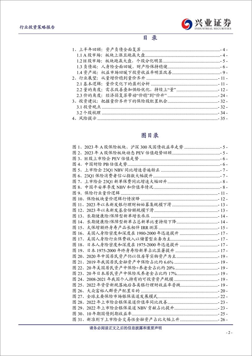 《保险行业2023年中期投资策略：把握量价齐升下的保险股配置机会-20230626-兴业证券-36页》 - 第3页预览图