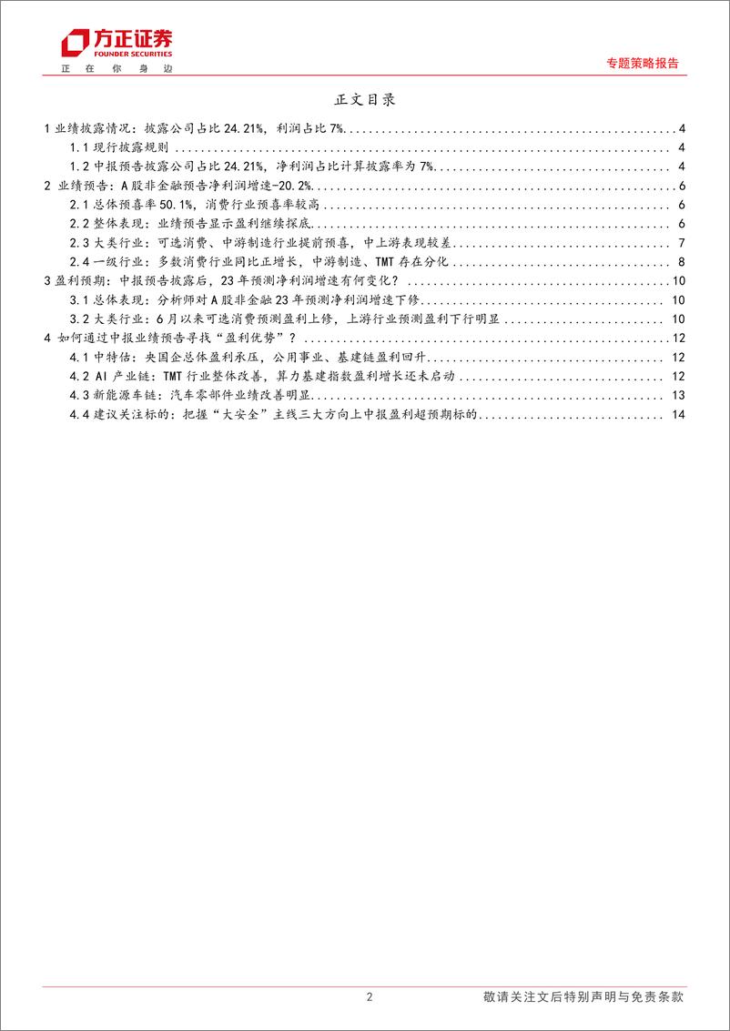 《A股23年中报预告分析：中报预告，如何寻找“盈利优势“-20230715-方正证券-16页》 - 第3页预览图