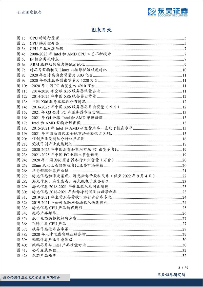 《计算机行业深度报告：CPU是计算机之根本，国产化进程风起云涌-20220906-东吴证券-39页》 - 第4页预览图