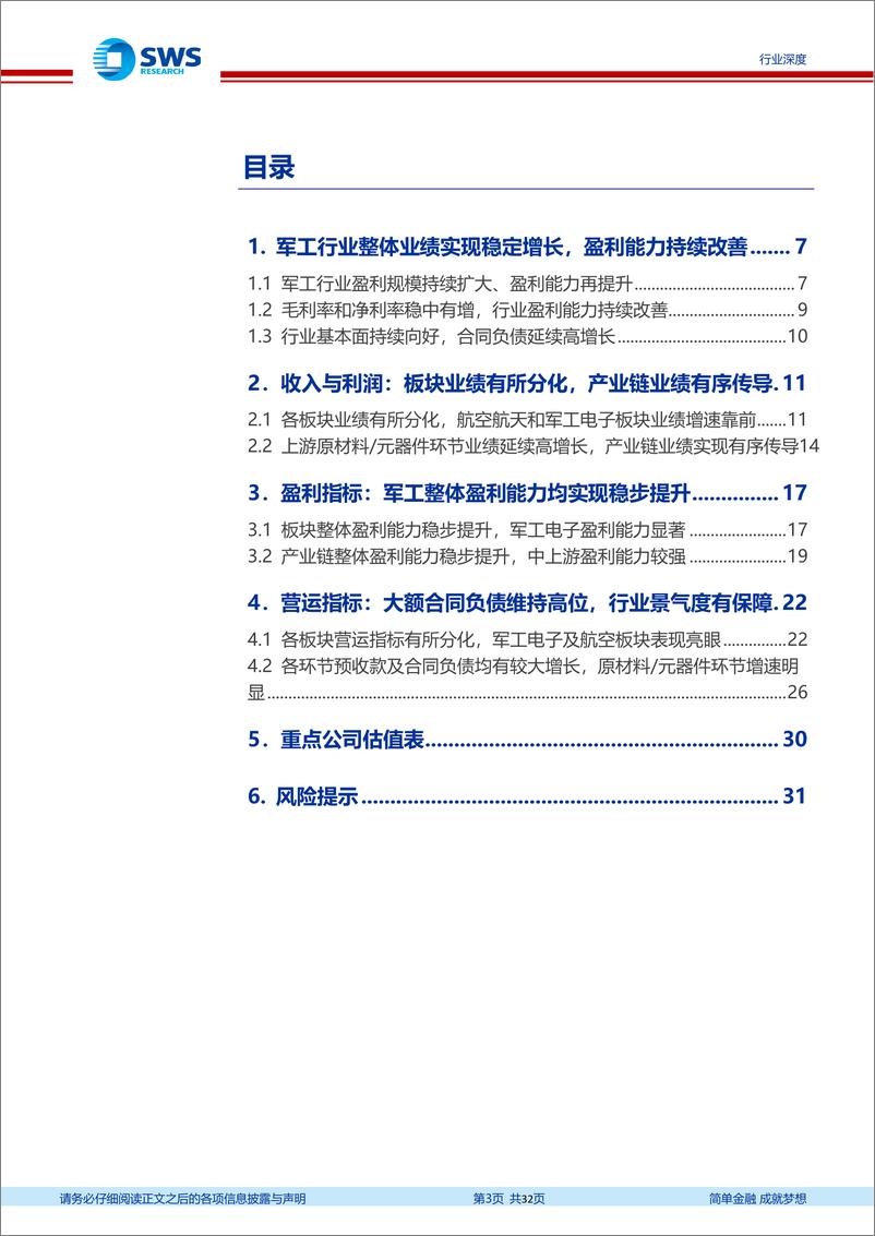 《国防军工行业2021年年报及2022年一季报总结：行业业绩稳步兑现，盈利能力持续改善-20220513-申万宏源-32页》 - 第4页预览图