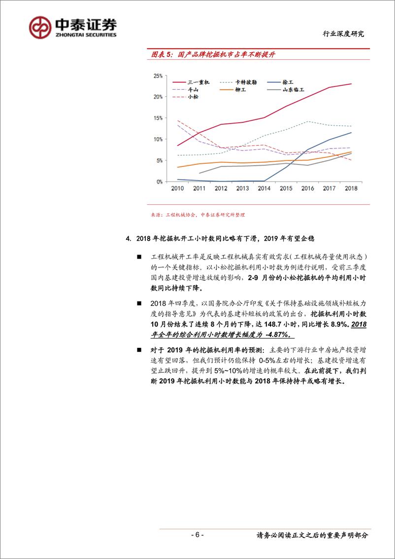 《机械设备行业挖掘机年度总结：2018年创历史新高，2019年能否再创辉煌？-20190114-中泰证券-18页》 - 第7页预览图