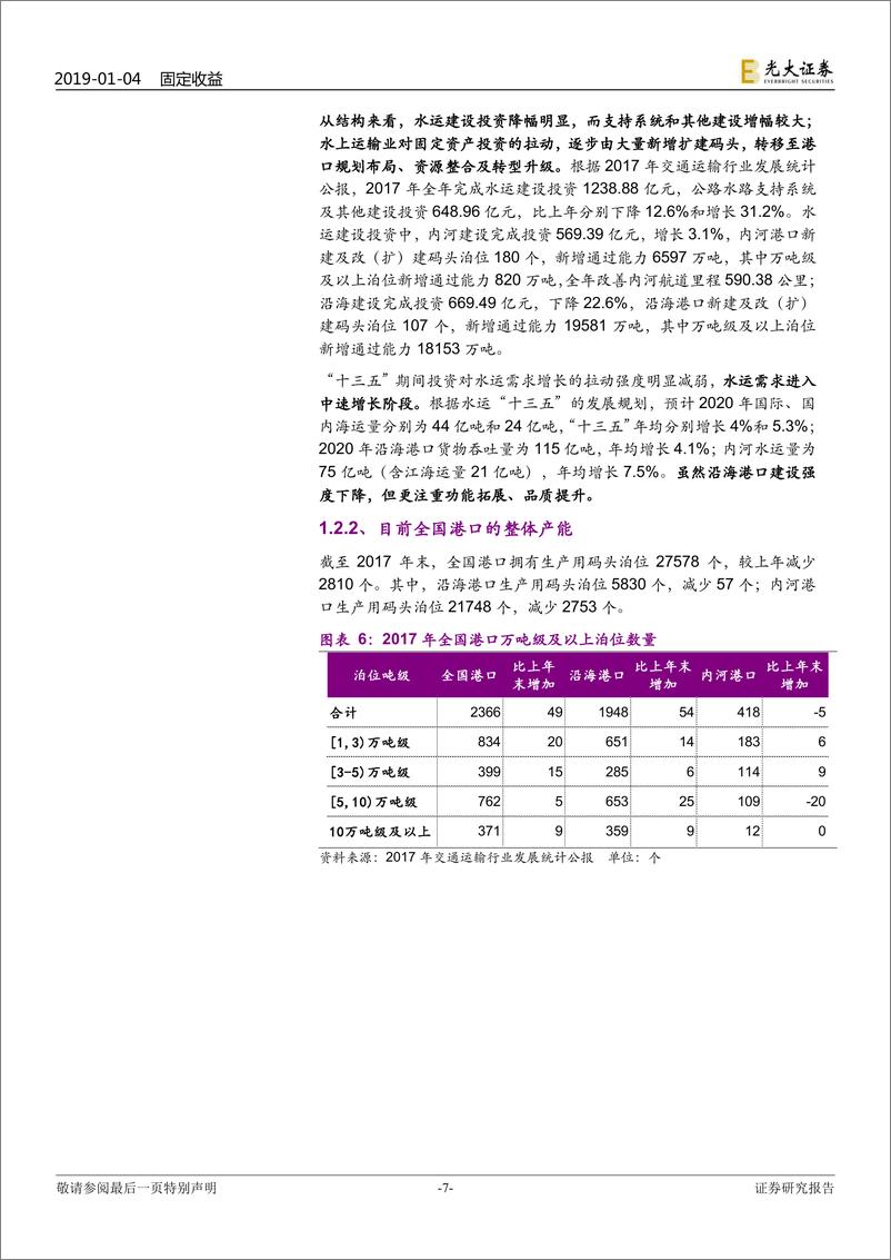 《港口行业产业债信用观察之港口篇：港口行业产业债信用剖析-20190104-光大证券-31页》 - 第8页预览图