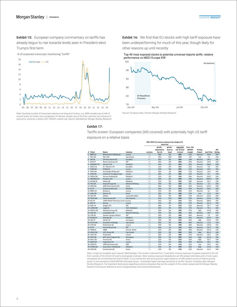 《Morgan Stanley Fixed-2025 European Equities Outlook Looking Through the Fog-111640715》 - 第8页预览图