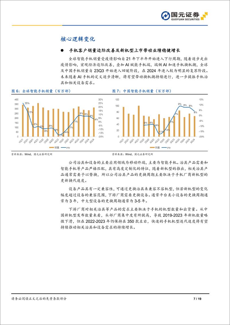 《强瑞技术(301128)首次覆盖报告：移动终端稳健增长，新能源汽车和散热带动业绩弹性-241223-国元证券-19页》 - 第7页预览图