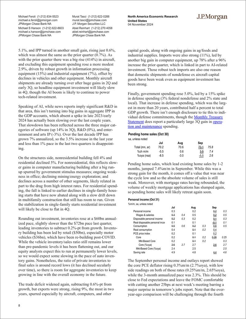 《JPMorgan Econ  FI-United States-111329435》 - 第8页预览图