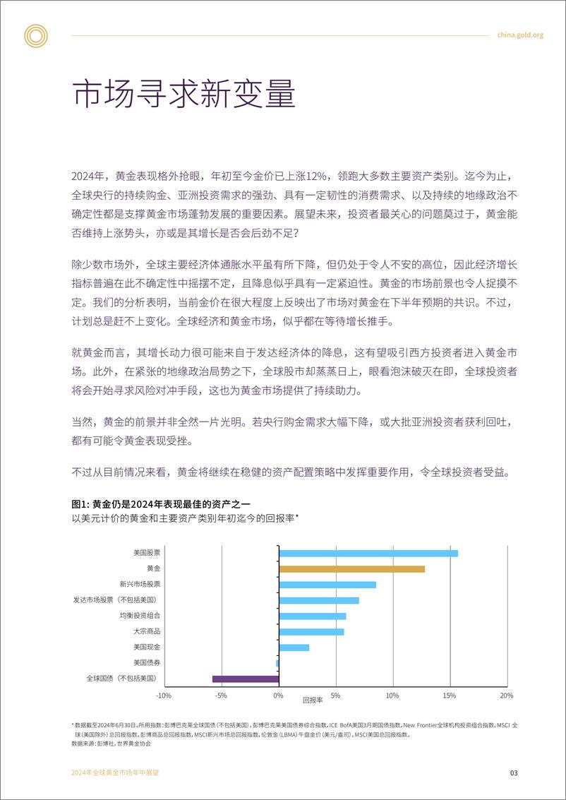 《2024年全球黄金市场年中展望-10页》 - 第3页预览图