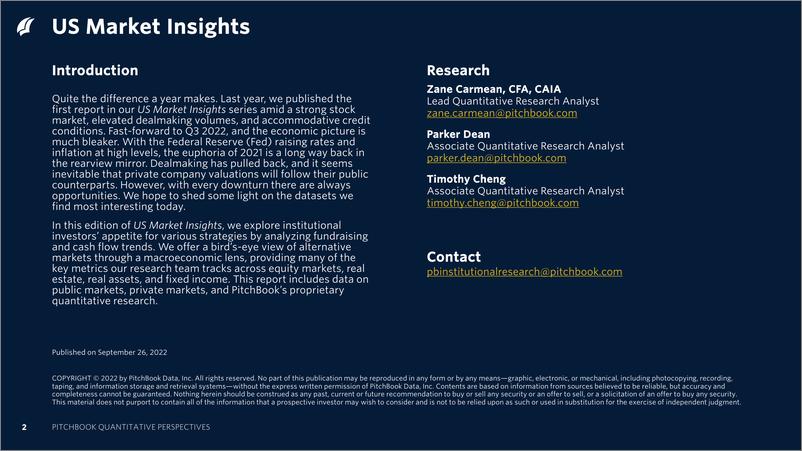 《PitchBook-2022年三季度定量视角：美国市场洞察力（英）-2022.9-71页》 - 第3页预览图