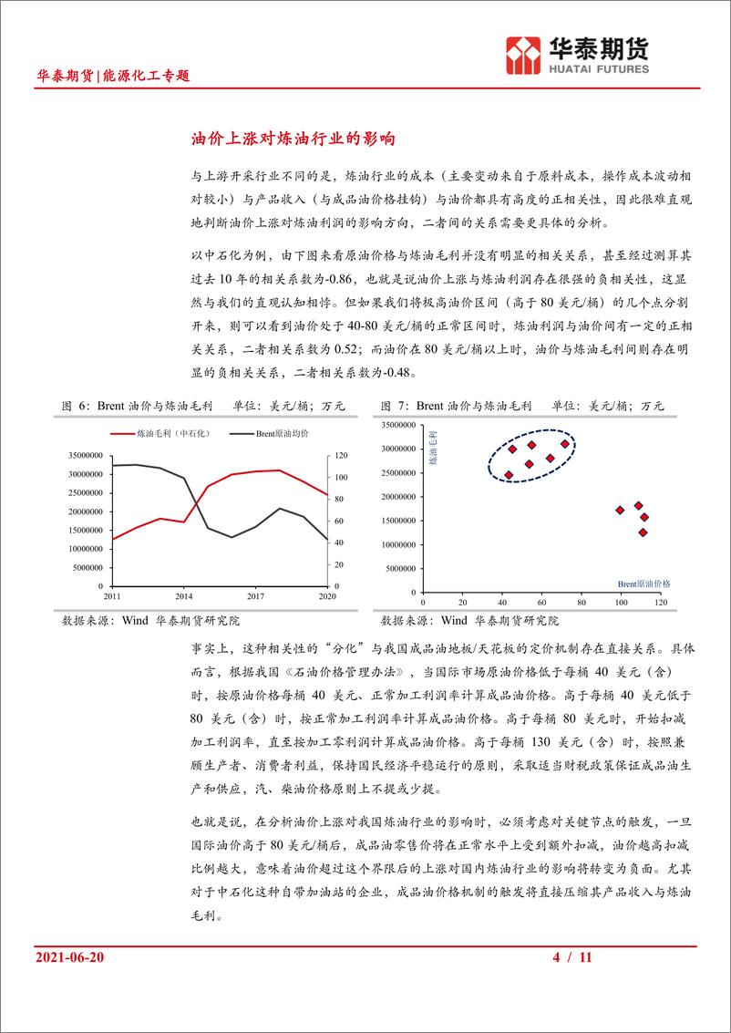 《能源化工专题：油价上涨对石油上下游行业的影响分析-20210620-华泰期货-11页》 - 第5页预览图