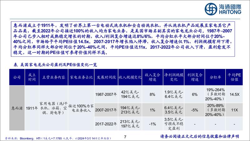 《家电行业：国内外家电公司估值比较分析-240317-海通国际-36页》 - 第6页预览图