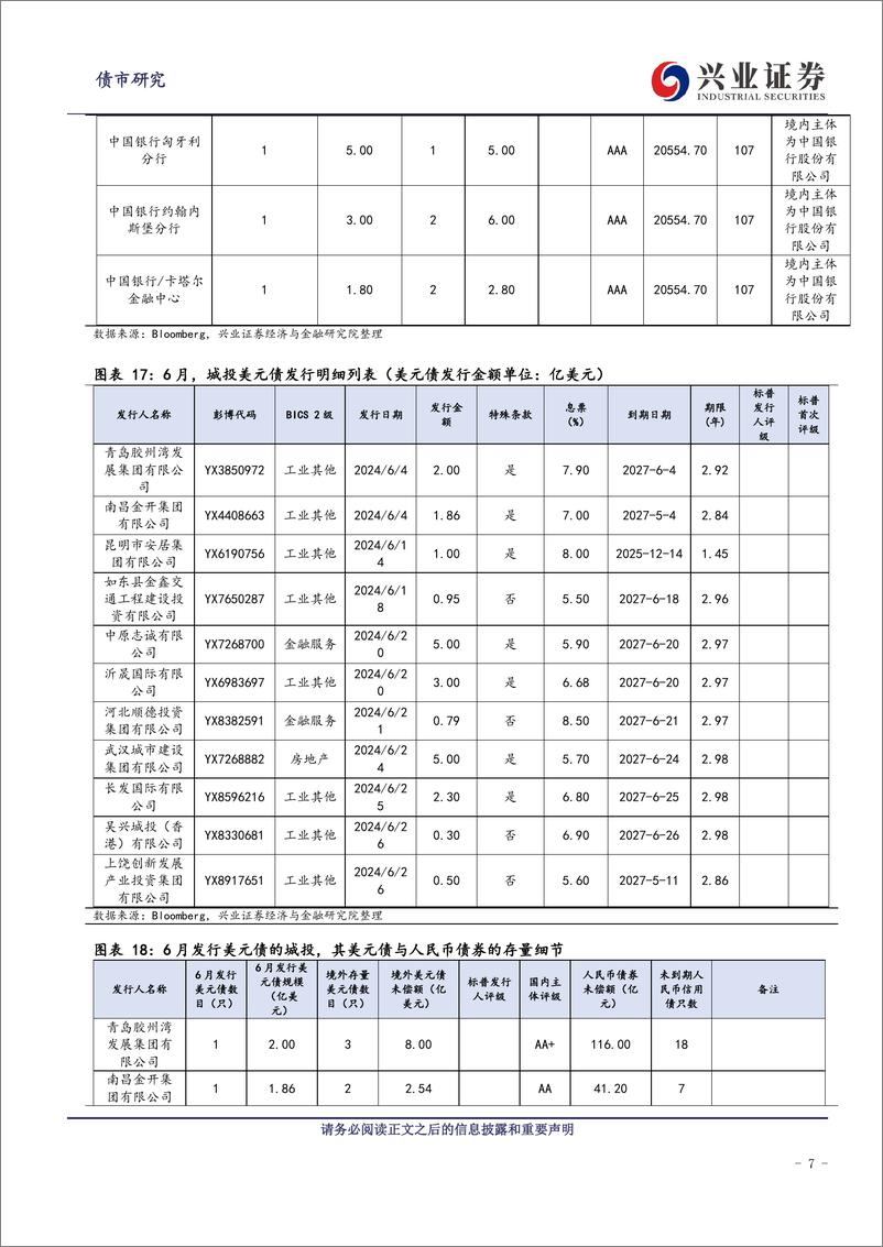 《中资美元债跟踪笔记(五十六)：预期边际调整中，美元债市场波动加大-240801-兴业证券-22页》 - 第7页预览图