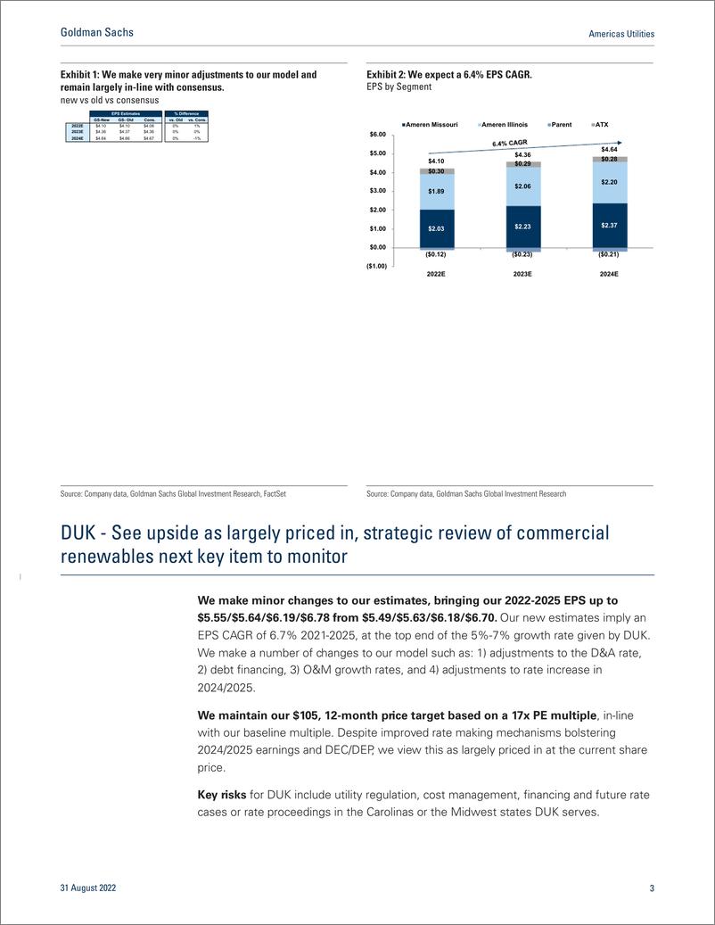 《Americas Utilitie Updating estimates for a few Neutral-rated utilities following 2Q(1)》 - 第4页预览图