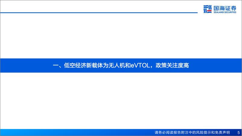 《专精特新行业低空经济系列专题报告之一：政策持续落地，eVTOL加速启程-240629-国海证券-37页》 - 第5页预览图