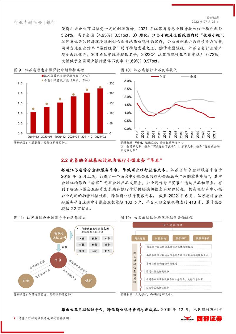 《银行业专题报告：小微金融如何在沃土江苏发光发亮-20220726-西部证券-20页》 - 第8页预览图