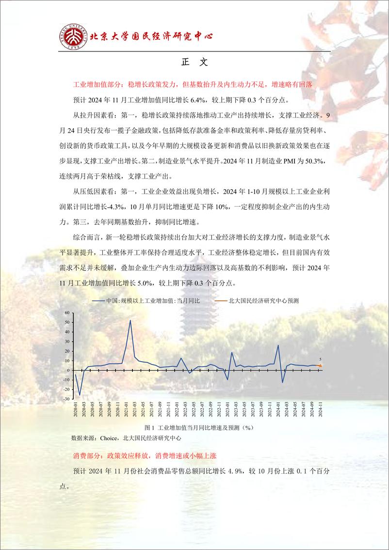 《预测报告：政策效应释放，经济恢复继续-241202-北京大学国民经济研究中心-14页》 - 第4页预览图