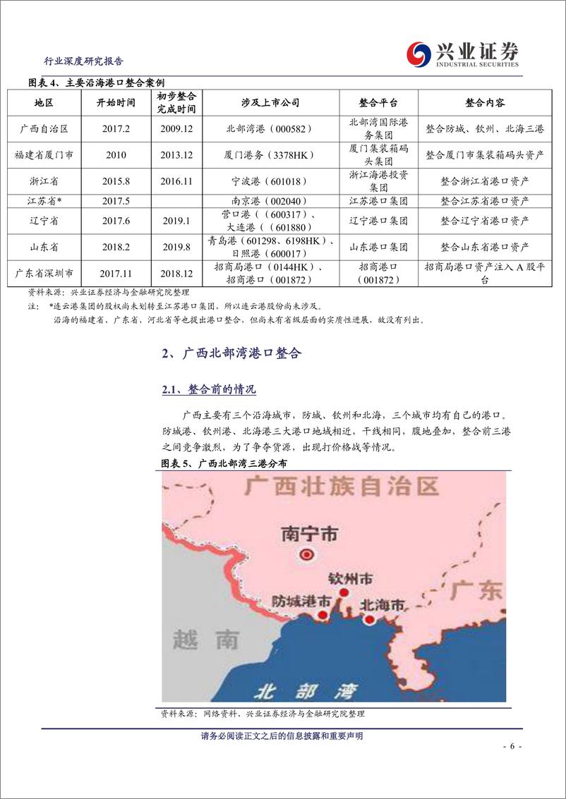 《港口行业：国内主要沿海港口整合研究-20191127-兴业证券-28页》 - 第7页预览图