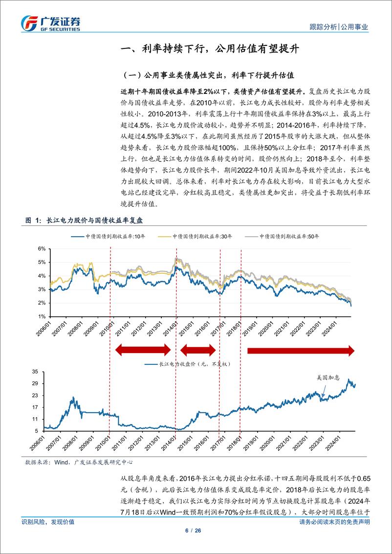 《公用事业行业深度跟踪：利率下行促进公用事业化，煤价回落彰显转型的“气”机-241215-广发证券-26页》 - 第6页预览图