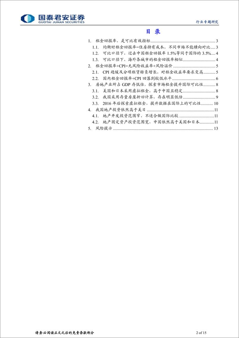 《房地产：地产论道之租金回报篇（二十）：楼市冷暖，租金先知》 - 第2页预览图