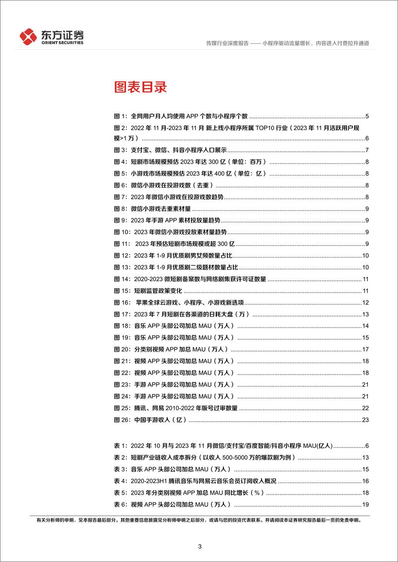 《传媒行业2024互联网趋势展望：小程序驱动流量增长，内容进入付费拉升通道-240312-东方证券-27页》 - 第3页预览图