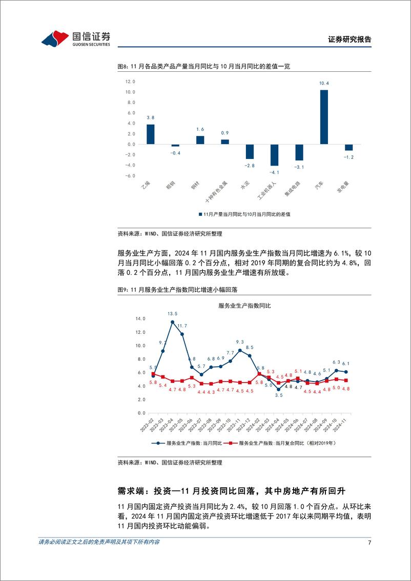 《宏观经济宏观月报：11月国内供给保持韧性但需求偏弱-241216-国信证券-18页》 - 第7页预览图