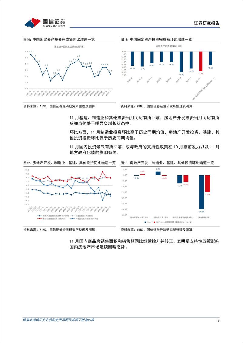 《宏观经济宏观月报：11月国内供给保持韧性但需求偏弱-241216-国信证券-18页》 - 第8页预览图