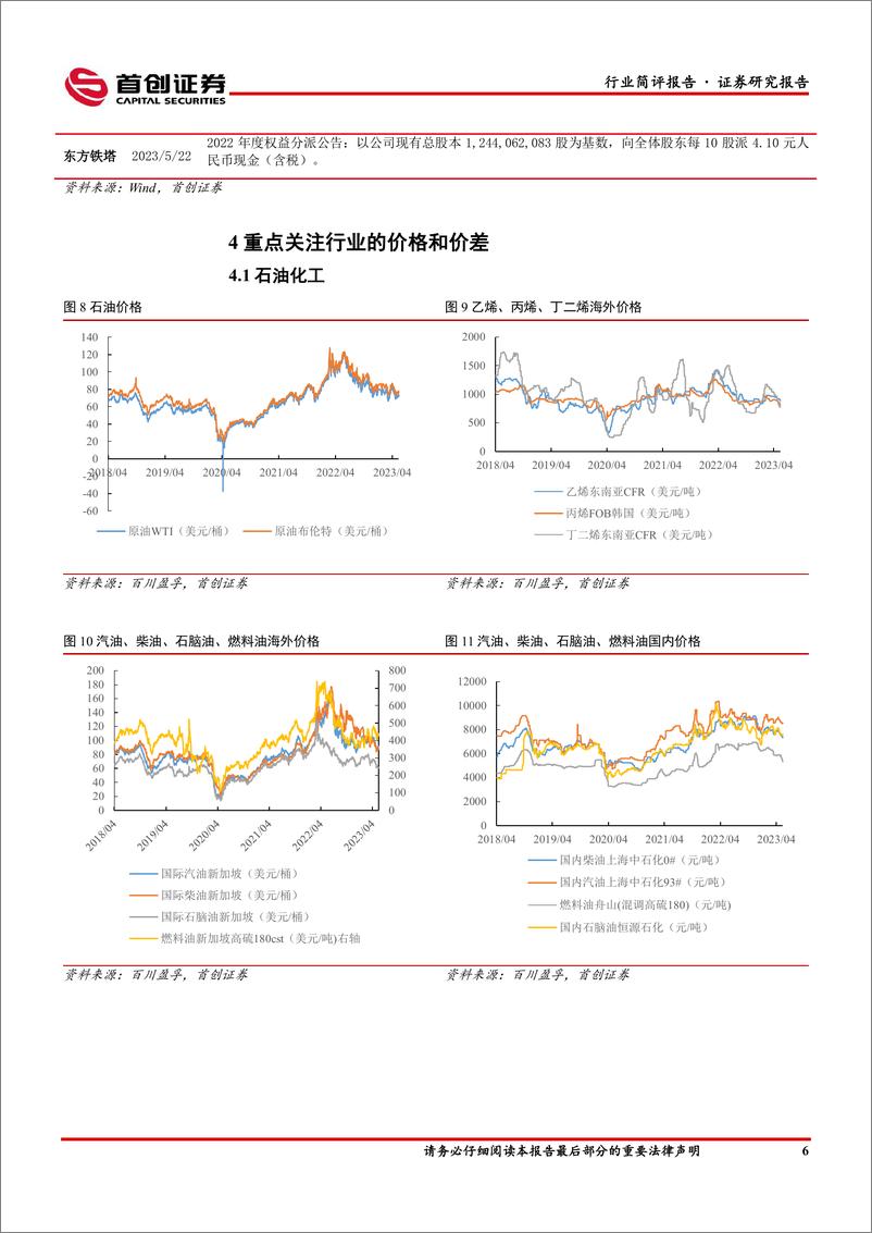 《基础化工行业简评报告：纯碱价格下行，万华化学福建TDI项目投产-20230527-首创证券-16页》 - 第8页预览图