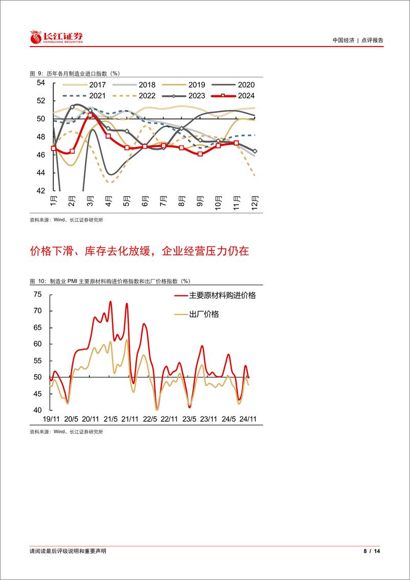 《11月PMI数据点评：景气向小企业扩散-241130-长江证券-14页》 - 第8页预览图