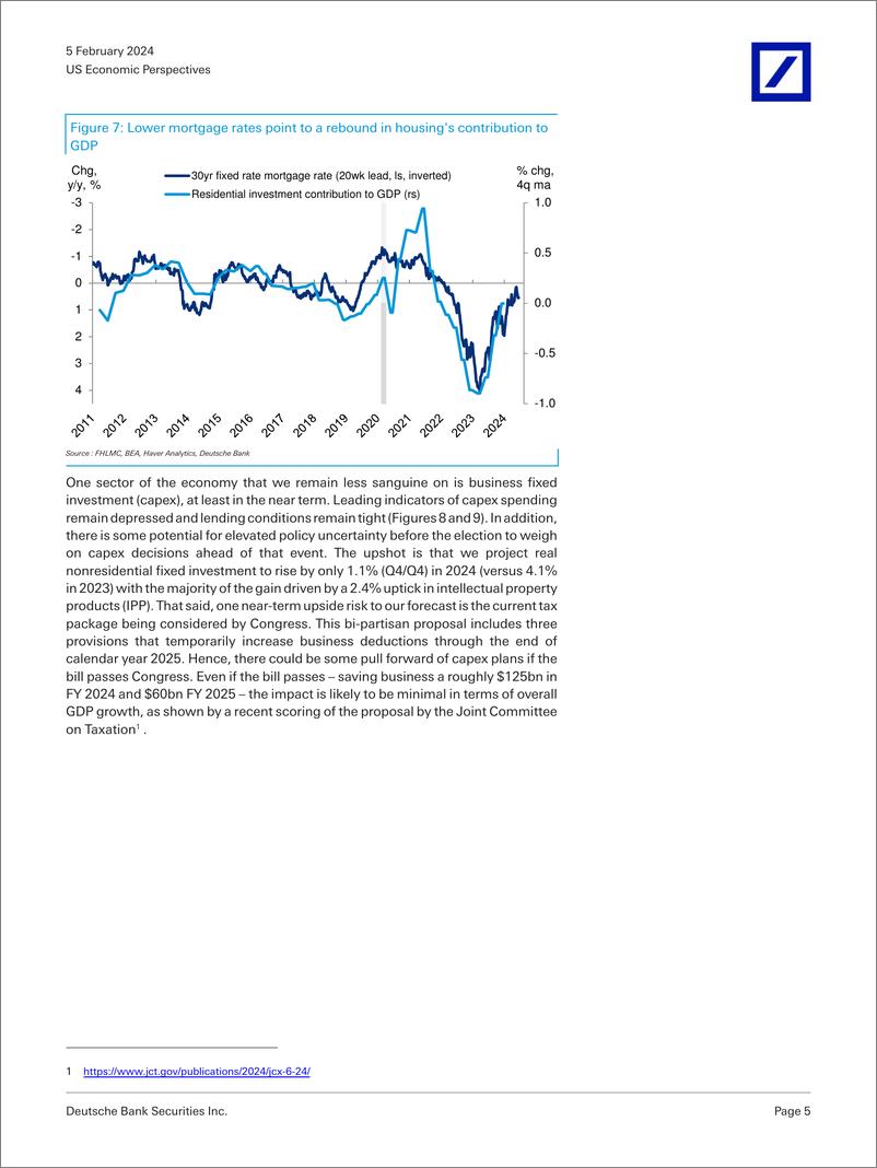 《Deutsche Bank-US Economic Perspectives Outlook update Back in (the) blac...-106358100》 - 第5页预览图