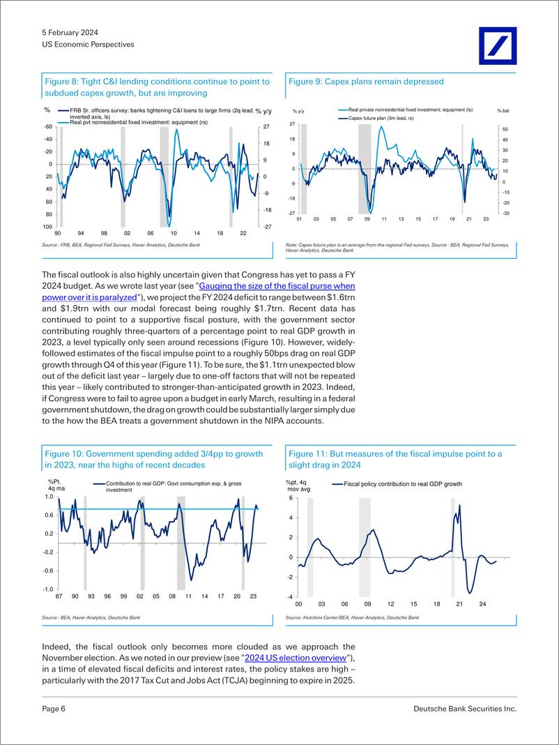 《Deutsche Bank-US Economic Perspectives Outlook update Back in (the) blac...-106358100》 - 第6页预览图