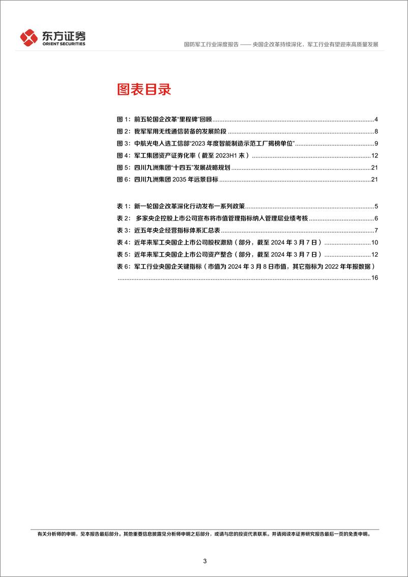 《国防军工行业央国企改革专题研究：央国企改革持续深化，军工行业有望迎来高质量发展-240313-东方证券-24页》 - 第3页预览图