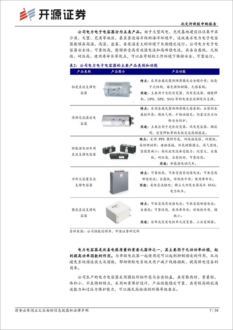 《胜业电气(920128)北交所新股申购报告：高压SVG薄膜电容器全国第2，性能%2b技术行业领先-241117-开源证券-39页》 - 第7页预览图