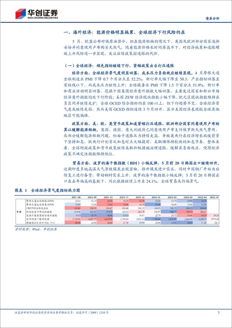 《【债券分析】5月海外月度观察：控通胀或仍是政策优先目标-20220526-华创证券-21页》 - 第6页预览图