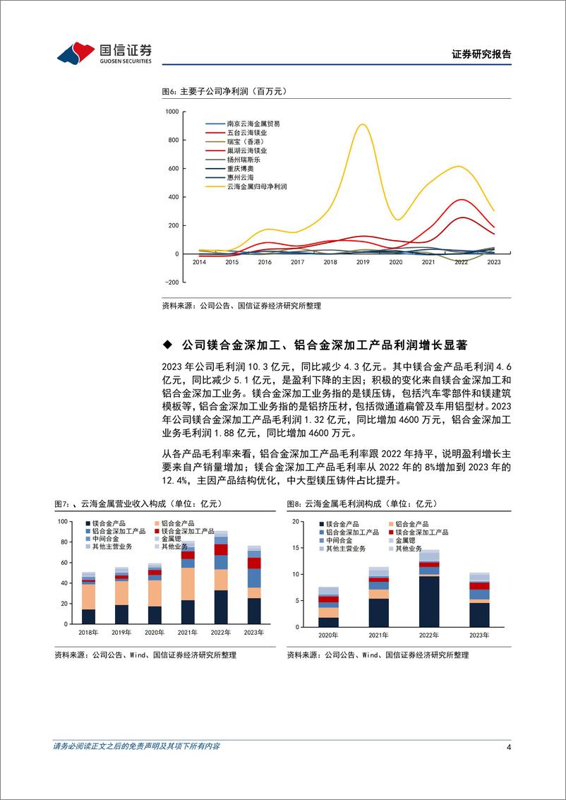 《宝武镁业(002182)产能加速扩张，将受益于镁合金应用增长-240514-国信证券-10页》 - 第4页预览图